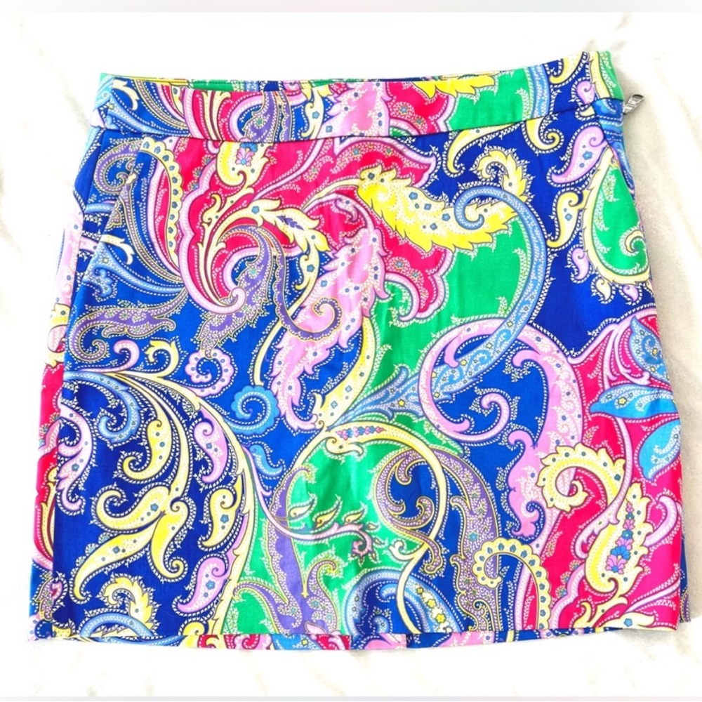 Ralph Lauren Colorful Paisley Mini Skirt